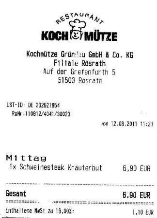 mksu Hffner Kochmtze Restaurant